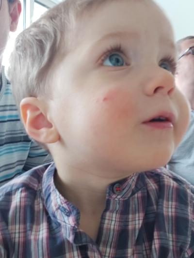 Séverine, Erine, Vincent et Valentin à la maison