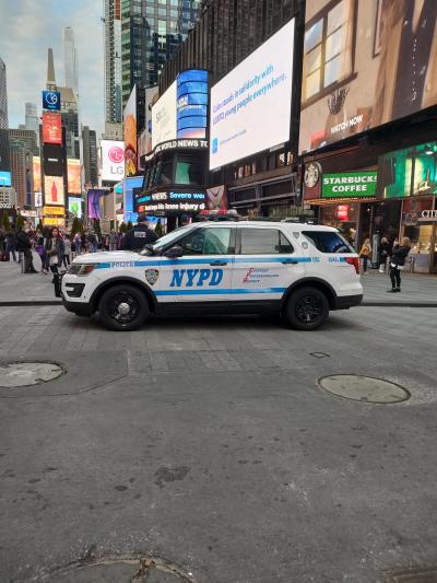 Retour au logement en passant par Times square histoire d'en prendre plein les yeux