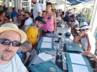 Repas et baignade au Lac d'Annecy