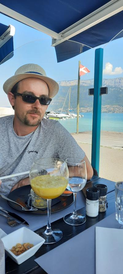 Repas et baignade au Lac d'Annecy