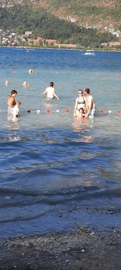 Repas et baignade au Lac d'Annecy