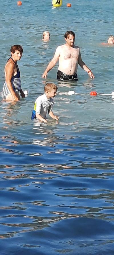 Repas et baignade au Lac d'Annecy