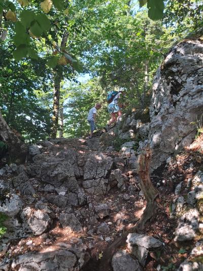 Randonnée avec vue sur le lac d'Annecy