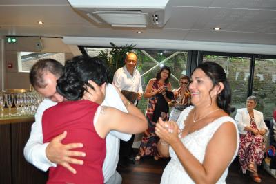 Apéritif et diner sur la seconde péniche