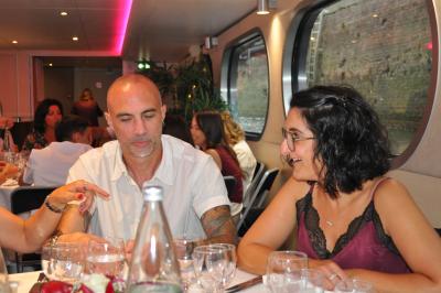 Apéritif et diner sur la seconde péniche