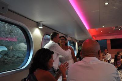 Apéritif et diner sur la seconde péniche