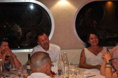 Apéritif et diner sur la seconde péniche