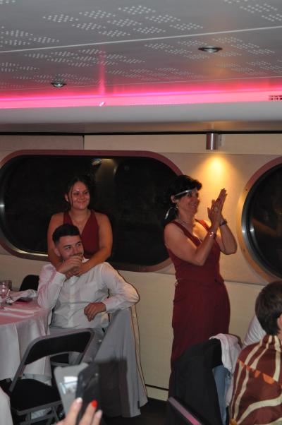 Apéritif et diner sur la seconde péniche