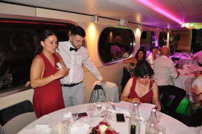 Apéritif et diner sur la seconde péniche