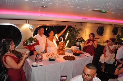 Apéritif et diner sur la seconde péniche