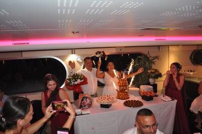 Apéritif et diner sur la seconde péniche