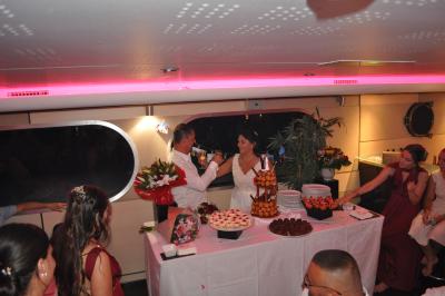 Apéritif et diner sur la seconde péniche