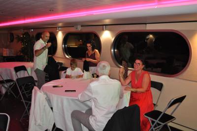 Apéritif et diner sur la seconde péniche