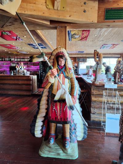 Repas en famille autour d'une bonne viande de bison