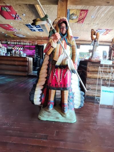 Repas en famille autour d'une bonne viande de bison