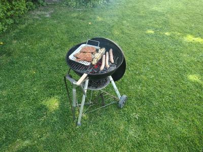 Premier barbecue de la saison avec Odile
