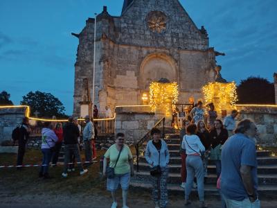 Soirée "Pierres en lumières" à Cesseville avec Odile