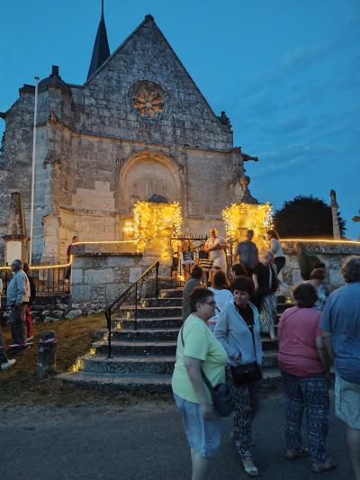 Chorale en l'église de Cesseville et feu d'artifice