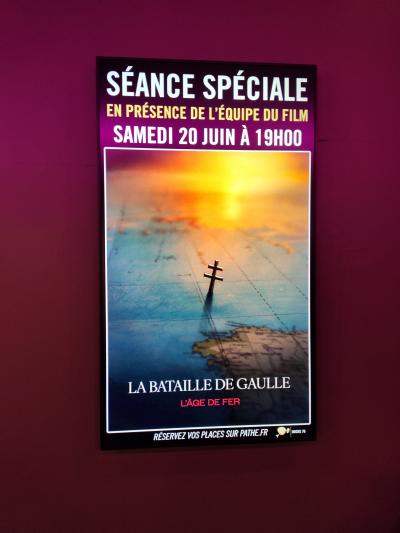 Cinéma avec "La bataille de gaulle - L'âge de fer" en présence de l'équipe du film